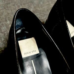 Dolce Vita Midnight Crinkle Platform Loafers